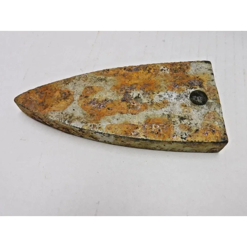 Vintage Brass Antique Flat Iron & Insert EJ234